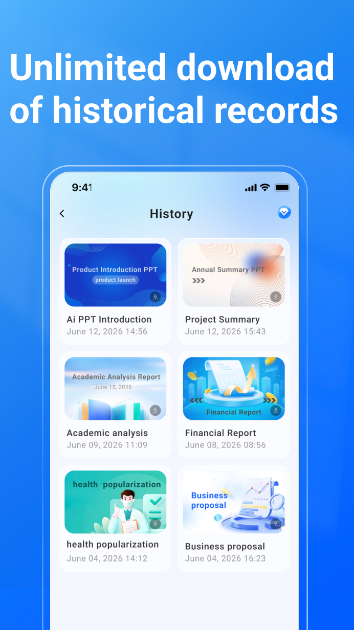 AI PPT — Export & Share